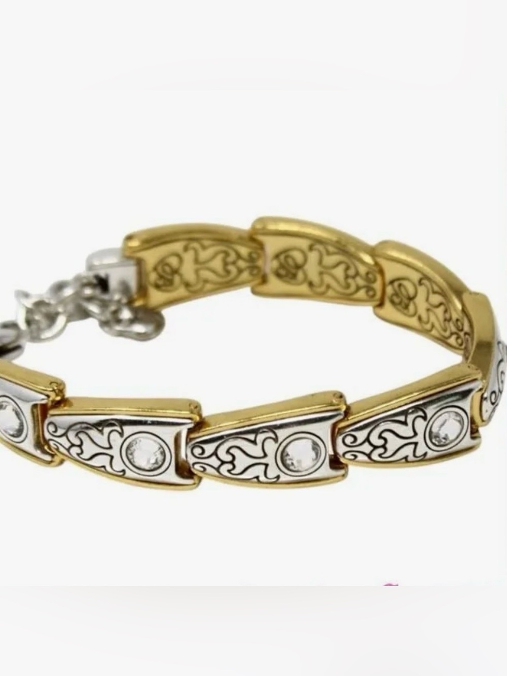 Brighton Aries Two-tone Adjustable Crystal Bracelet